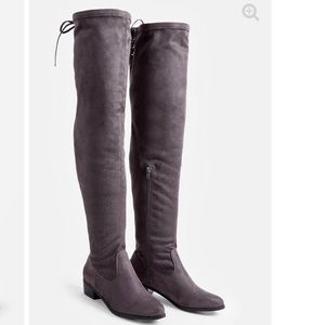  JustFab Abbie Flat Thigh High Boots • Sz 8